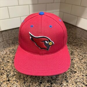 Vintage 90s Arizona Cardinals Logo Athletic Snapback Hat NFL Red One Size
